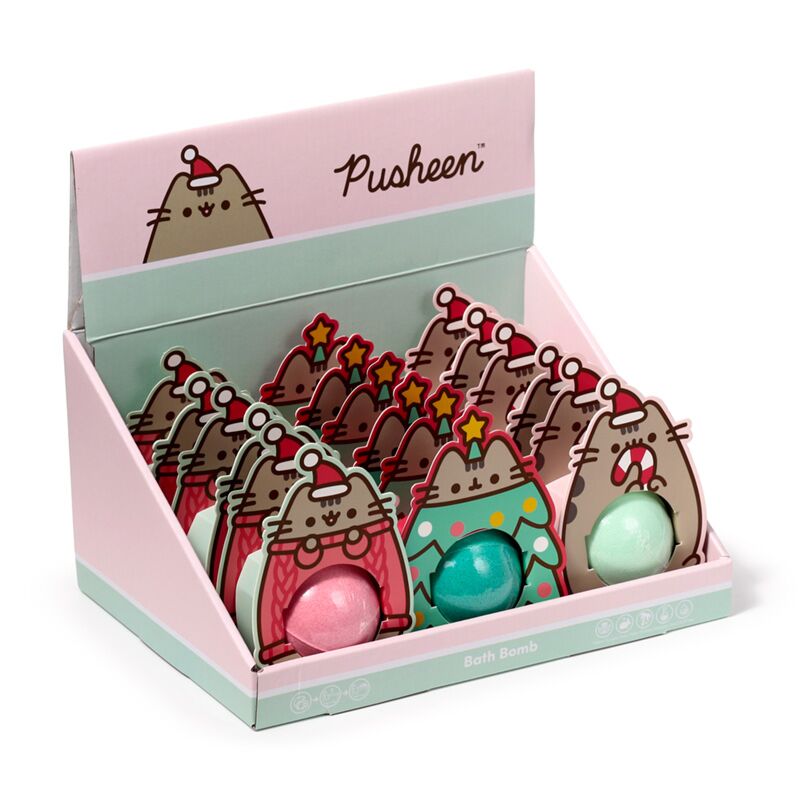 Load image into Gallery viewer, Union kerstmis pusheen de kat bruisballen in gift box