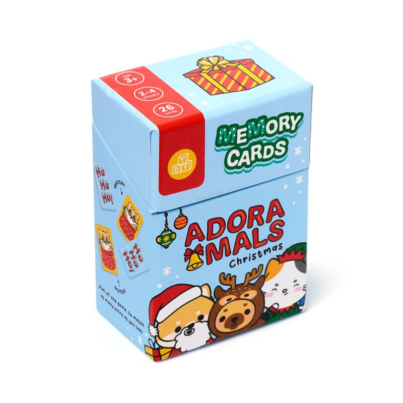 Afbeelding laden in galerijviewer, Kerstmis adoramals kids memory kaartset
