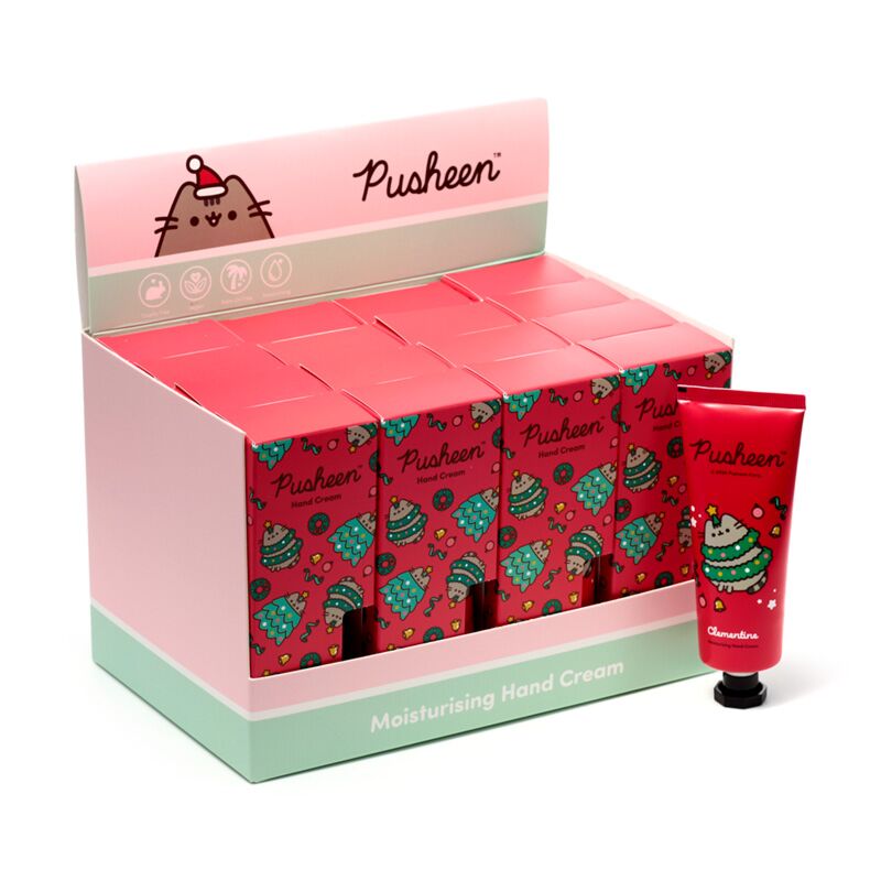 Load image into Gallery viewer, Union kerstmis pusheen de kat clementine hydraterende handcreme 75ml