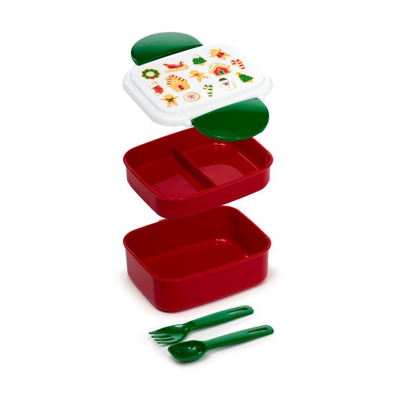 Afbeelding laden in galerijviewer, Kerstmis baker street gingerbread clip bento box lunchtrommel