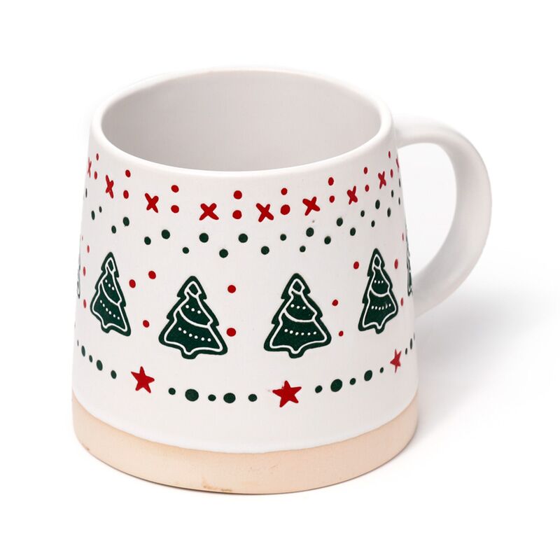 Afbeelding laden in galerijviewer, Kerstboom stoneware mok