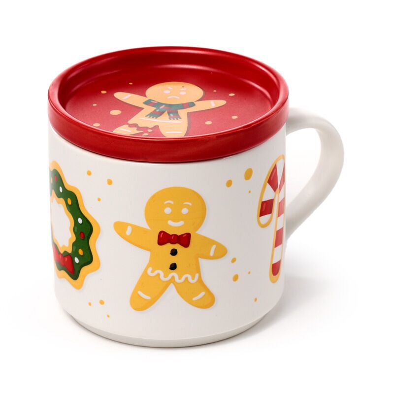 Load image into Gallery viewer, Kerstmis baker street porselein mok onderzetter set