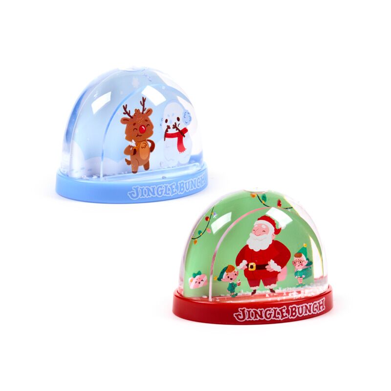 Load image into Gallery viewer, Jingle kerstmis medium glitter sneeuwbol