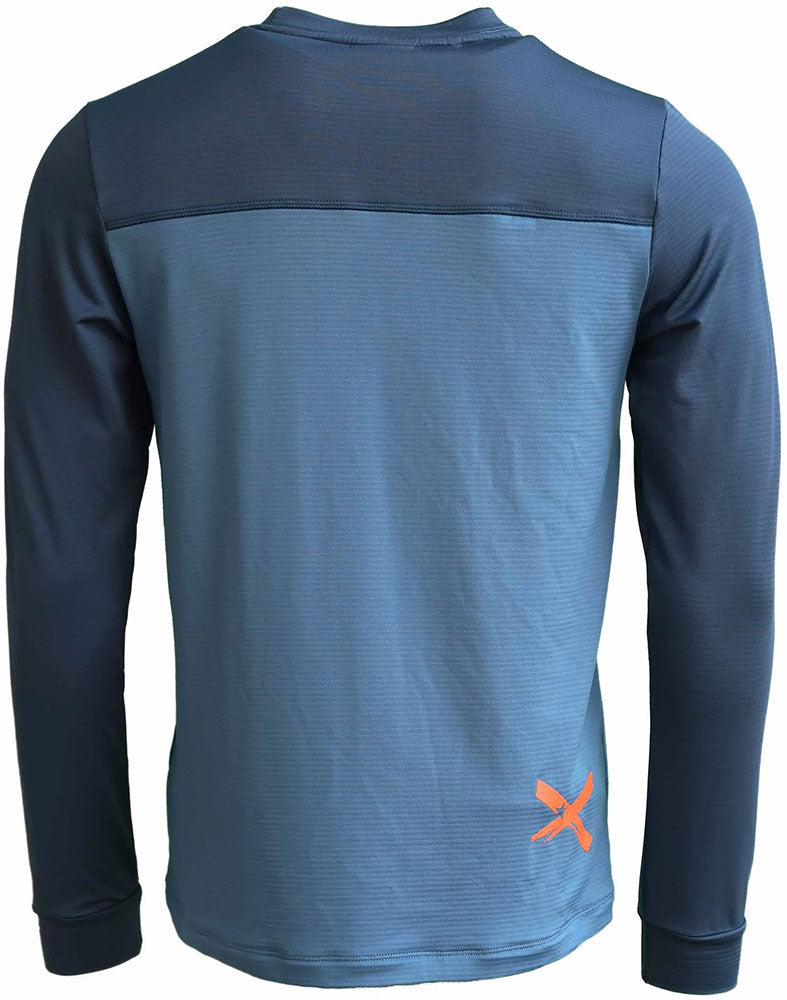 Load image into Gallery viewer, Zimtstern crewz - mtb long sleeve jersey blue steel | xl