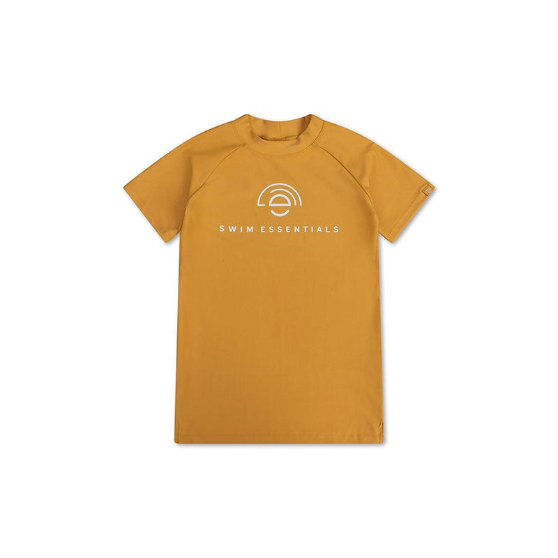 Afbeelding laden in galerijviewer, Pure tones | geel uv zwemshirt met korte mouwen