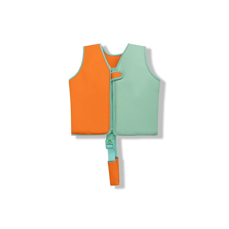 Load image into Gallery viewer, Vivid clash | oranje groen zwemvest 3-6 jaar