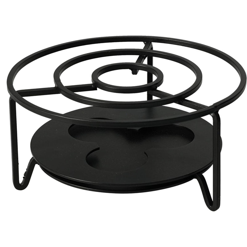 Afbeelding laden in galerijviewer, Excellent houseware rechaud ã˜16xh8cm zwart rechaud rvs ã˜16xh8cm zwart