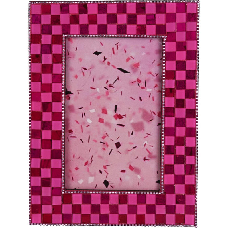 Load image into Gallery viewer, Home styling fotolijst 20x15cm met spiegelmozaiã«k roze