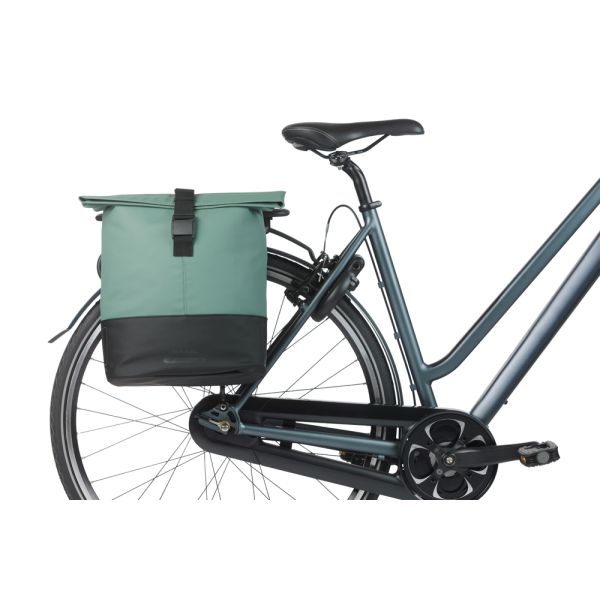 Load image into Gallery viewer, Basil b.v. tas basil cove dubbel groen zwart | 32l