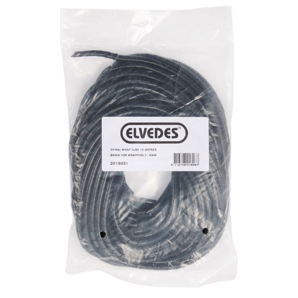 Load image into Gallery viewer, Elvedes cable systems bv spiraalwikkelslang ø4mm elvedes bundel 3-8 mm (10 meter) - zwart