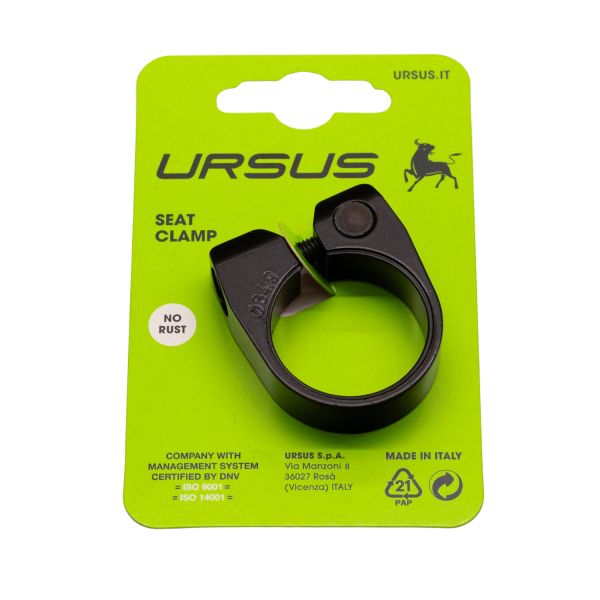 Load image into Gallery viewer, Ursus zadelpenklem ø34.9 mm aluminium - zwart