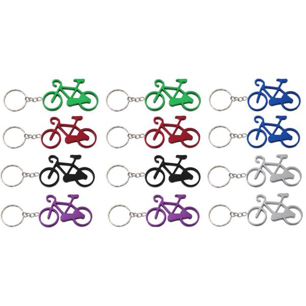 Load image into Gallery viewer, Mighty sleutelhanger aluminium fiets (12 stuks)