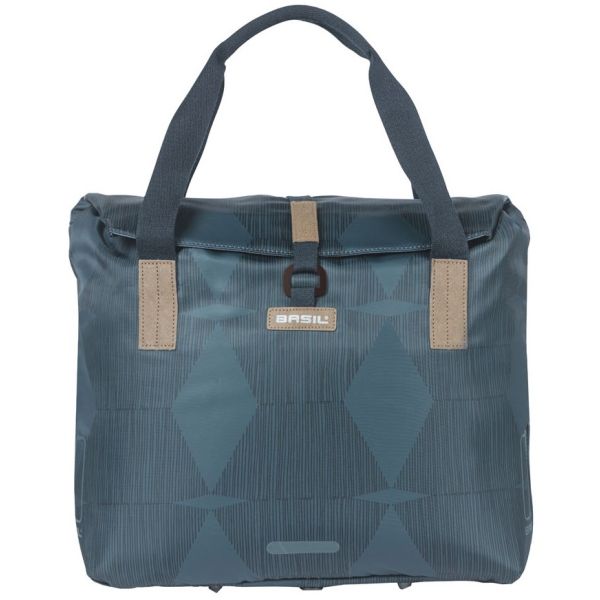 Load image into Gallery viewer, Basil Elegance fietsshopper, Choose Green, unisex, stadfiets, estate blue