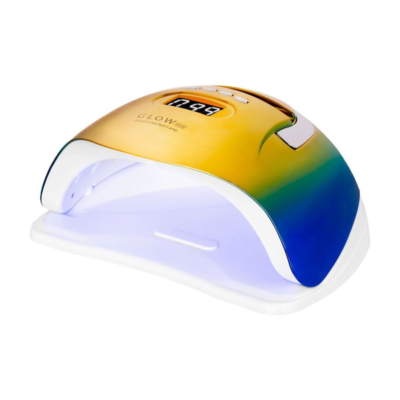 Load image into Gallery viewer, Glow f2 zn uv led lamp dual 220w metallic goud blauw