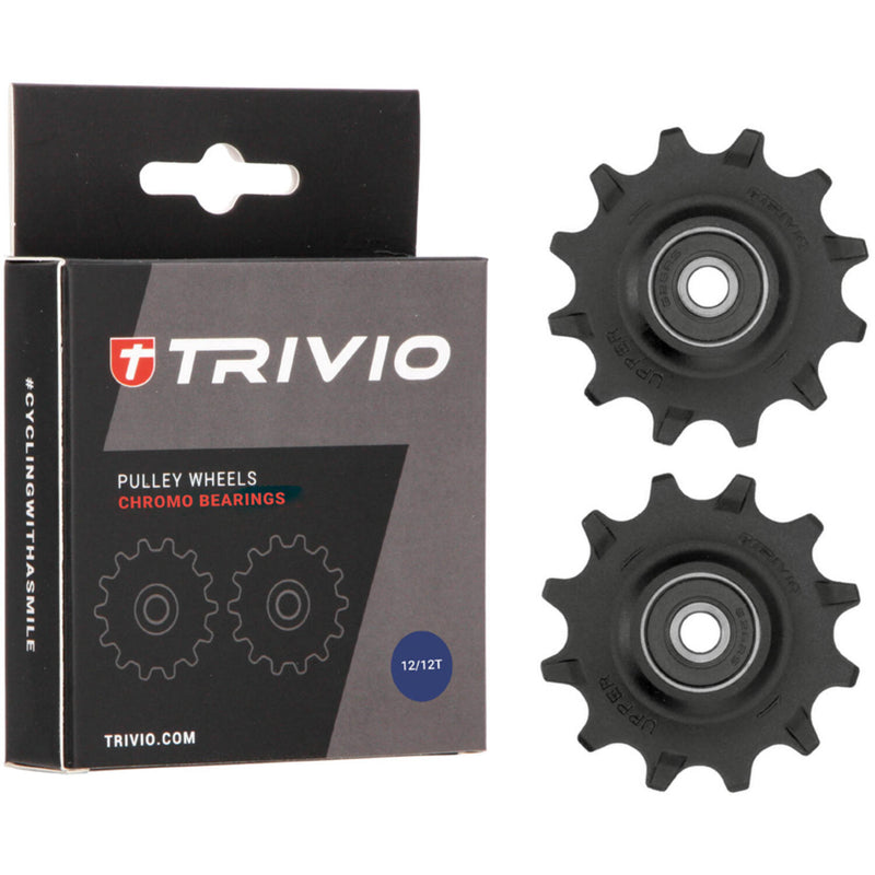 Load image into Gallery viewer, Trivio - derailleurwieltjes 12 12t chromo lagers