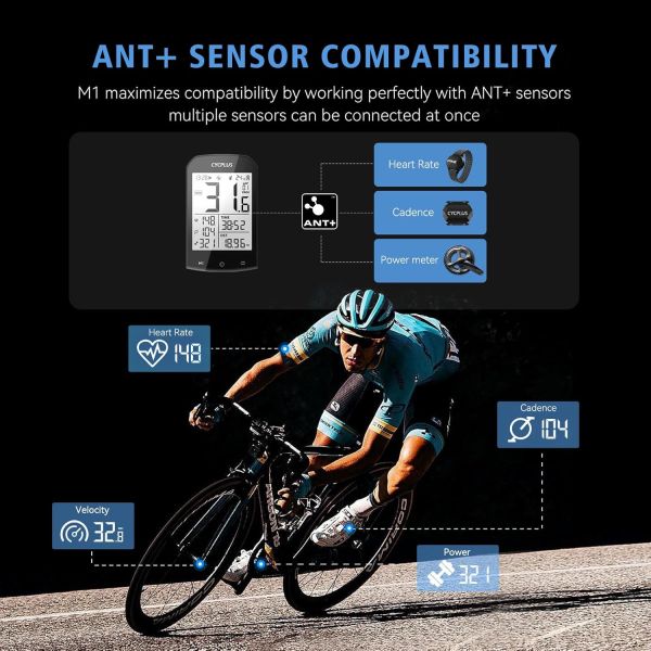 Afbeelding laden in galerijviewer, Cycplus fietscomputer m1 gps