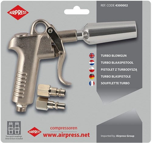 Afbeelding laden in galerijviewer, Airpress turbo blaaspistool in blister - 4300002