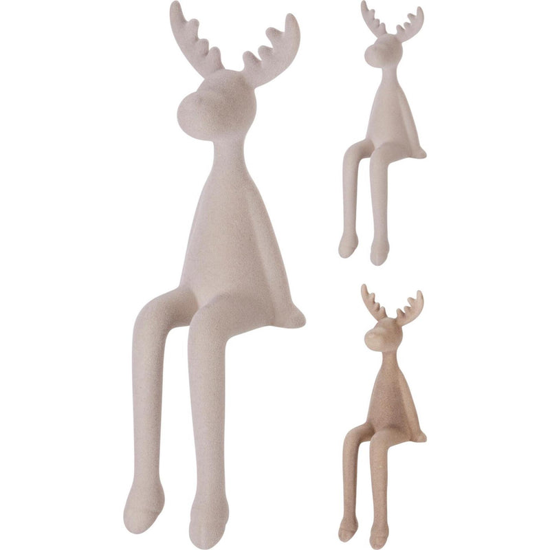 Load image into Gallery viewer, Rendier zittend 30cm 2ass kl