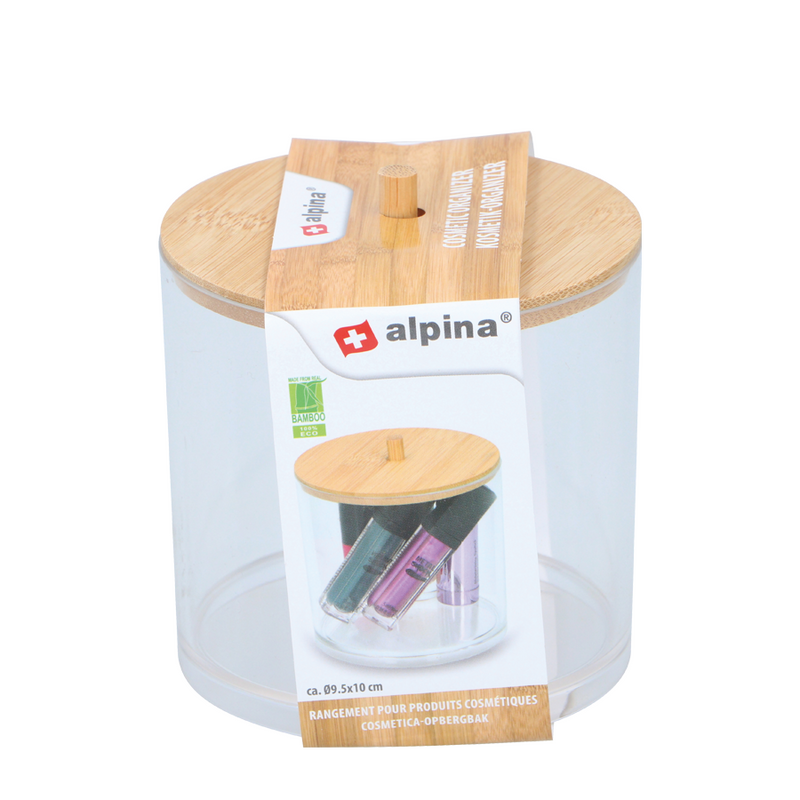 Afbeelding laden in galerijviewer, Alpina cosmetica organizer transparant ø9,5cm
