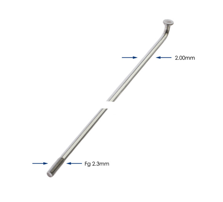 Load image into Gallery viewer, Alpina spaak zink 14-286 zonder nippel zilver (144st)