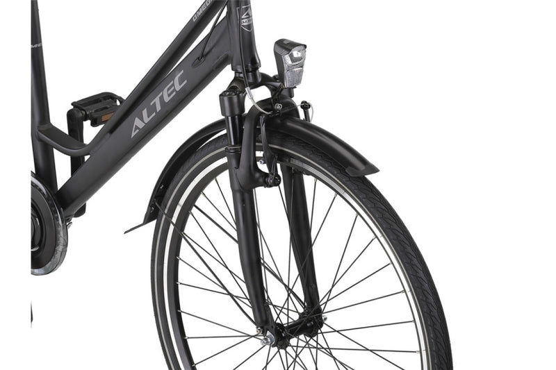 Load image into Gallery viewer, Axa omega 28 inch 50 cm dames 7v rollerbrake matzwart