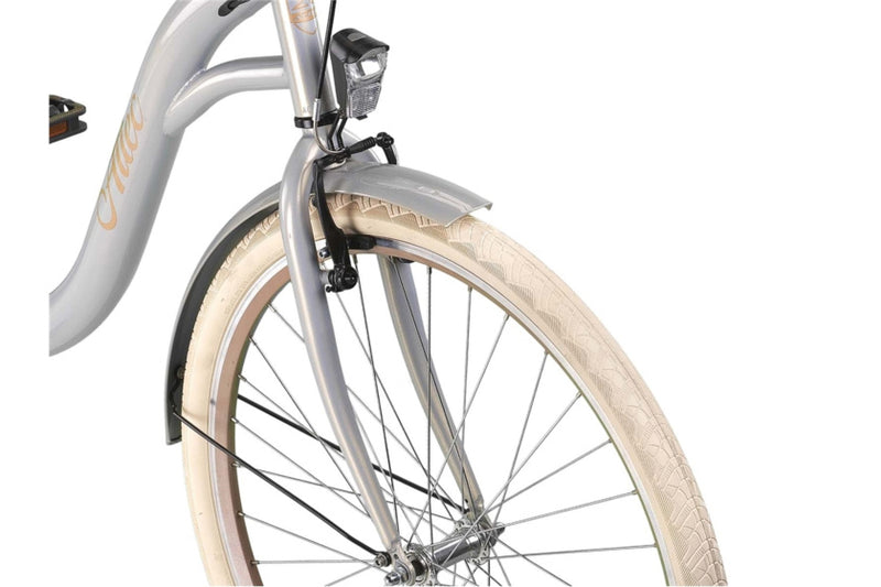 Load image into Gallery viewer, Altec sweet moederfiets 28 inch 56 cm dames 3v rollerbrake zilver