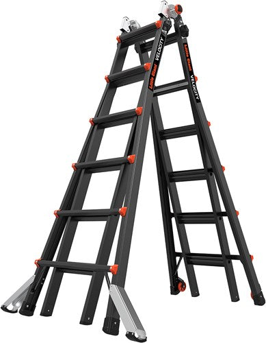 Load image into Gallery viewer, Altrex velocity black pro vouwladder | 4 x 6 sporten - 503946
