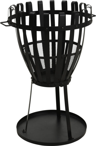 Load image into Gallery viewer, Ambiance 2-in1 Vuurkorf met BBQ Grill 660°C Ø 54 cm Zwart