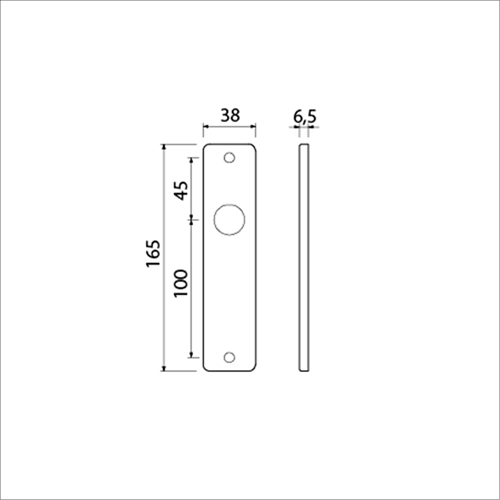 Load image into Gallery viewer, Ami kortschild 165 4 rh blind f-1 - 211000
