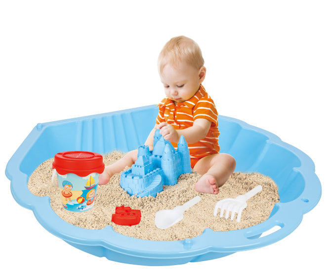 Load image into Gallery viewer, Pilsan abalone water- zandbak schelp 90 x 84 cm blauw 1 stuks