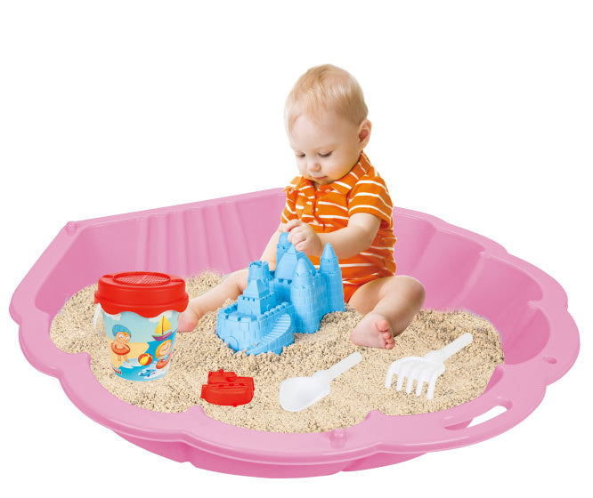 Load image into Gallery viewer, Pilsan abalone water- zandbak schelp 90 x 84 cm roze 1 stuks