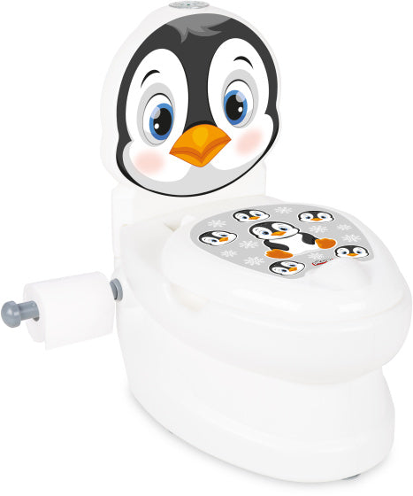 Load image into Gallery viewer, Pilsan Penguin educatief plaspotje wit zwart