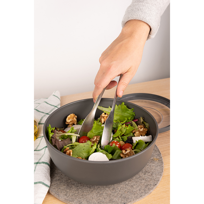 Load image into Gallery viewer, Amuse life dinner bowl met deksel grijs 2000ml