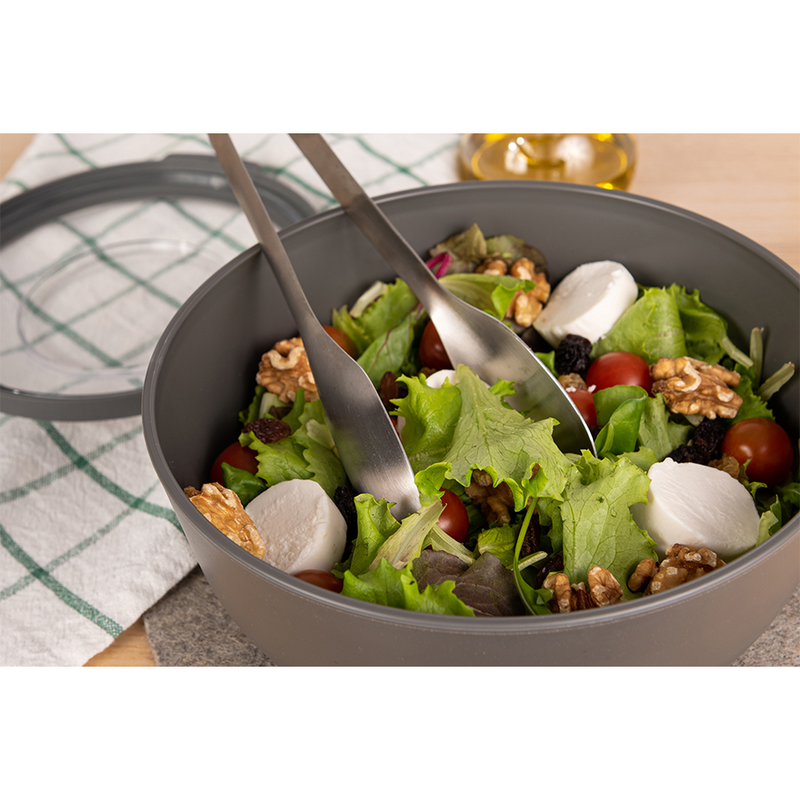 Load image into Gallery viewer, Amuse life dinner bowl met deksel grijs 2000ml