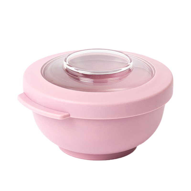 Load image into Gallery viewer, Amuse life snack bowl met deksel roze 200ml
