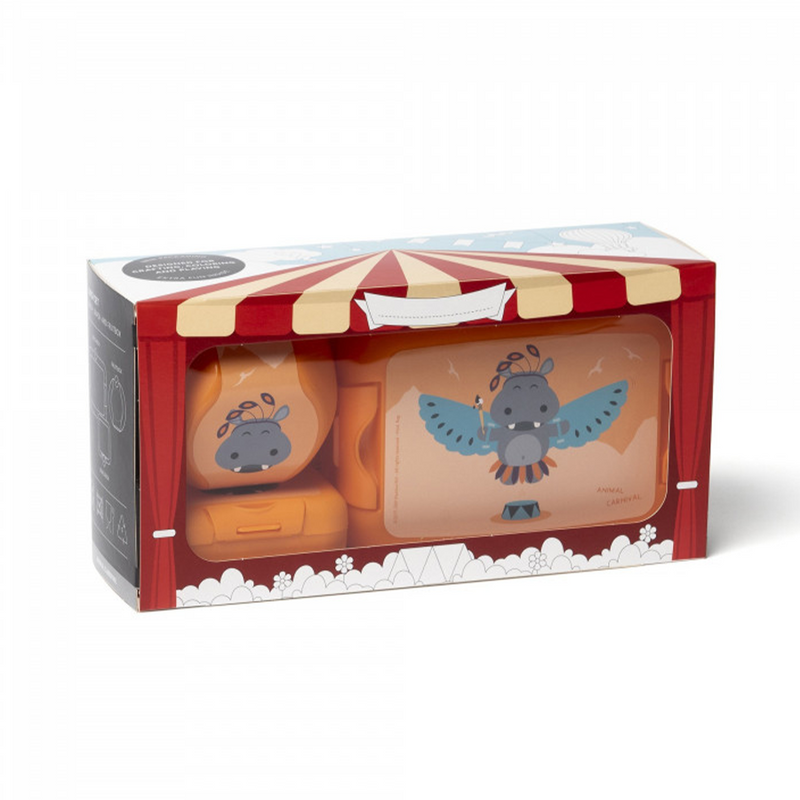 Load image into Gallery viewer, Amuse lunch set animal carnival hippo
