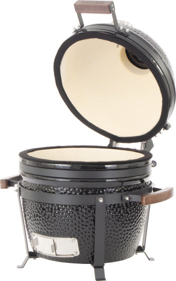 Load image into Gallery viewer, Arbaer Kamado Medium Ø 16 inch met Frame Keramisch Zwart