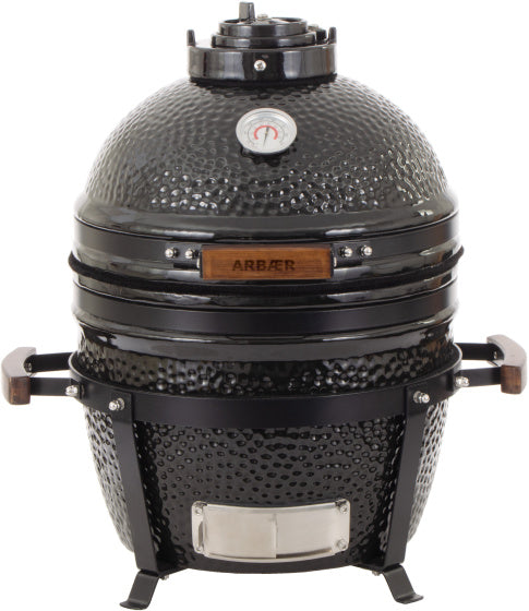 Load image into Gallery viewer, Arbaer Kamado Medium Ø 16 inch met Frame Keramisch Zwart