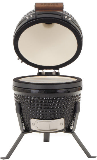 Load image into Gallery viewer, Arbaer Kamado Small Ø 13 inch met Frame Keramisch Zwart