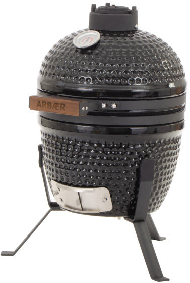 Load image into Gallery viewer, Arbaer Kamado Small Ø 13 inch met Frame Keramisch Zwart