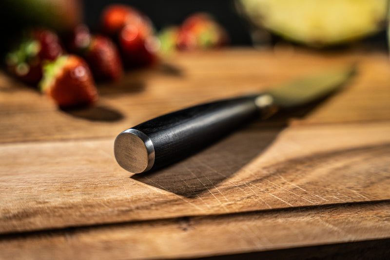 Load image into Gallery viewer, Arbaer messenset 5-delig japanse damascus print pakka houten handvat