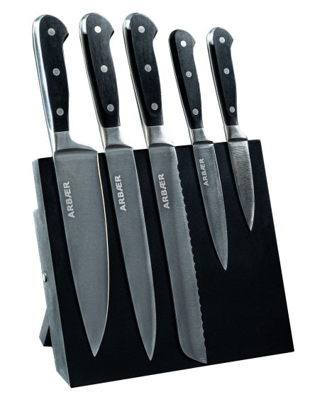 Load image into Gallery viewer, Arbaer messenset met magnetisch blok 6-delig handvatten in geschenkdoos