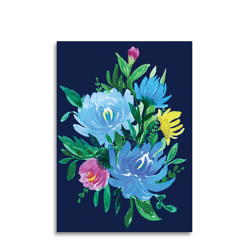 Afbeelding laden in galerijviewer, Art by andu wenskaart blue bundle