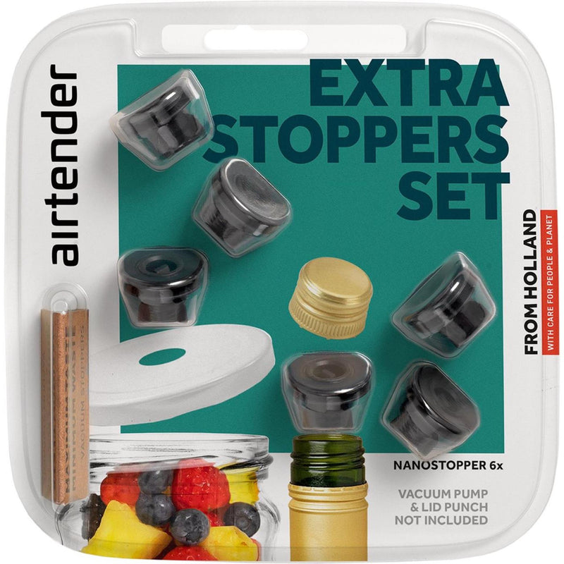 Load image into Gallery viewer, Airtender extra wijnstoppers set a 6