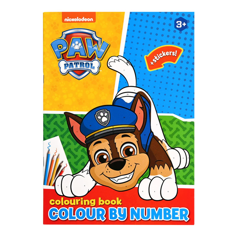 Afbeelding laden in galerijviewer, Paw patrol kleuren op nummer + stickers