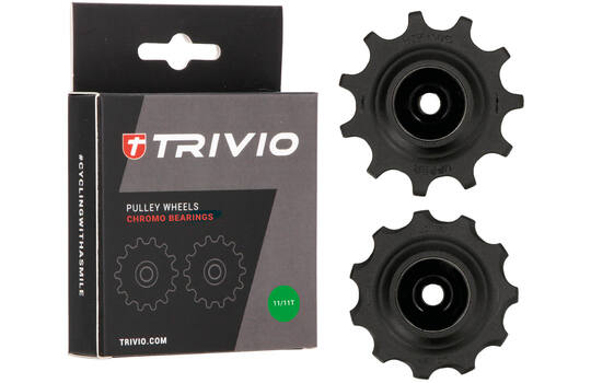 Afbeelding laden in galerijviewer, Trivio - derailleurwieltjes 11 11t chromo lagers