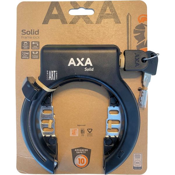 Load image into Gallery viewer, Axa ringslot solid zwart spatbordbevestiging (kaart)
