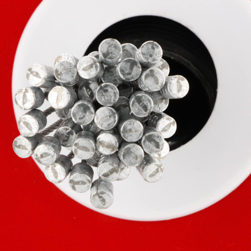 Load image into Gallery viewer, Trivio - doos 50 stuks binnenkabels shift lengte=2 250mm 7×7 draads rvs slick ø1,1mm met n-nippel ø4×4