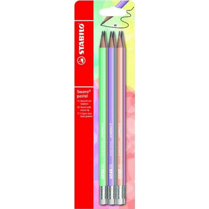 Load image into Gallery viewer, Stabilo swano pastel potloden hb blister a 6 stuks