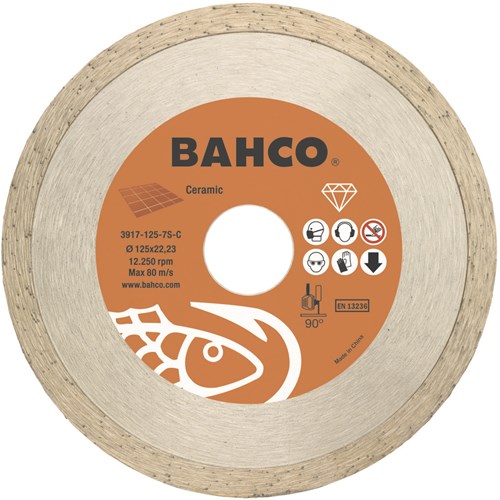 Load image into Gallery viewer, Bahco slijpschijf | diamant | voor keramiek en tegels | 125 x 1.2 x 22.23 mm - 3916-125-10p-ce